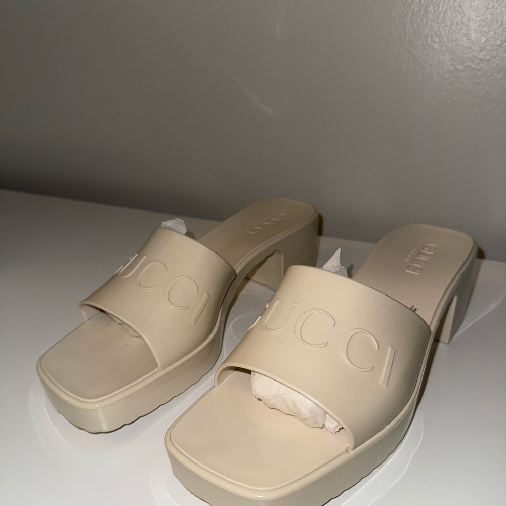 Gucci Women's Rubber Platform Sandals